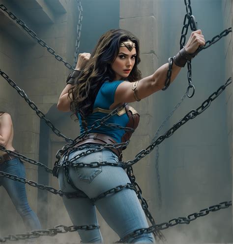 wonder woman chained